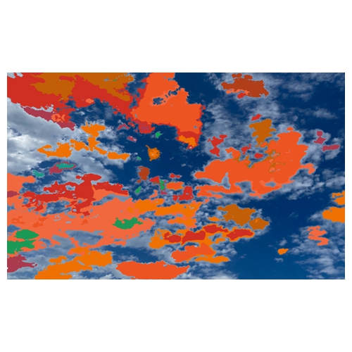 Colored clouds