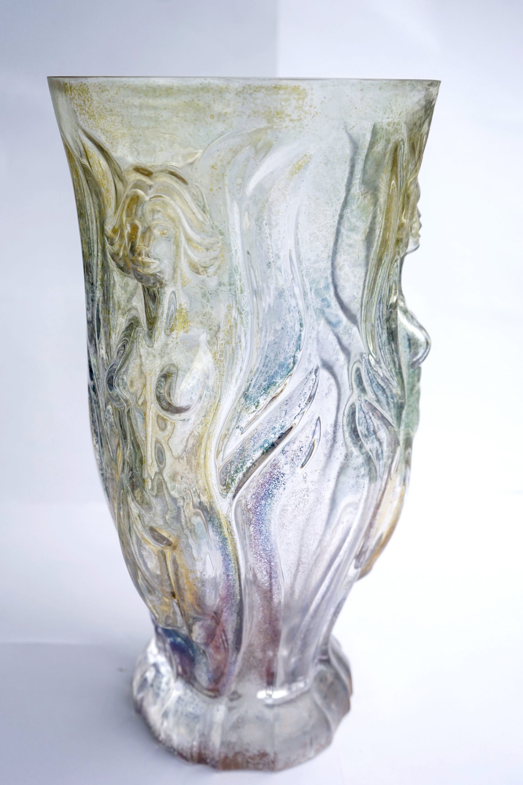 2.Colorfull Torso Vase (2017), Glass, (L) 20 x (W) 25 x (H) 35 cm..