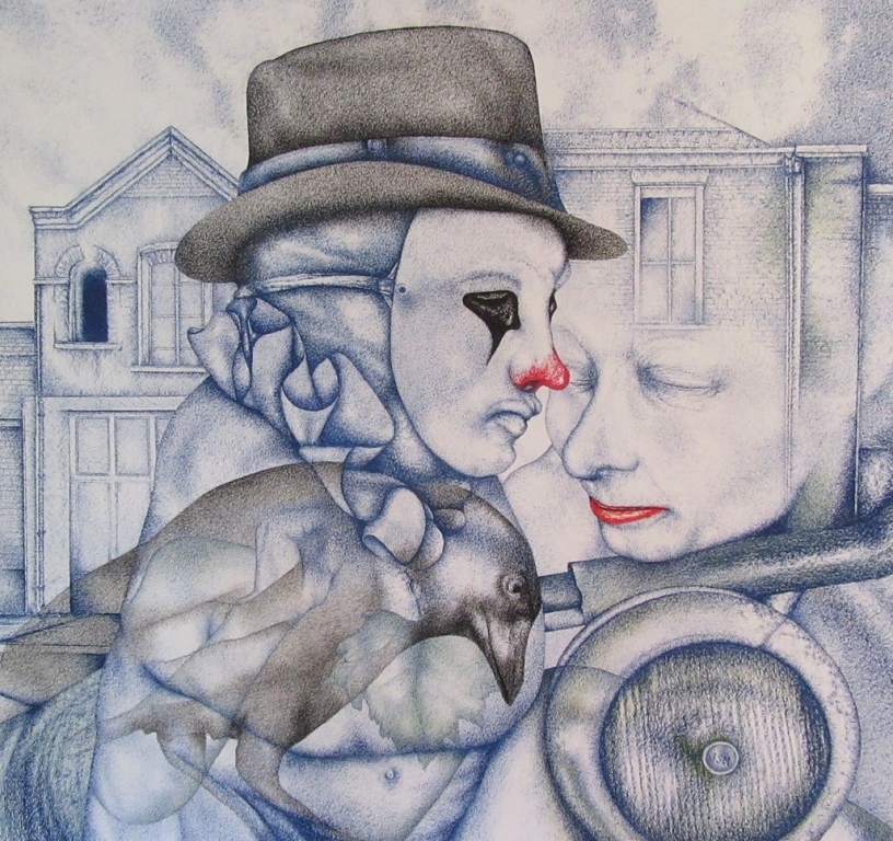 lonliness, Oil Pastel, 100x100cm, 2020, Joey Schmidt-Muller